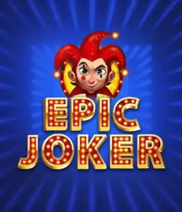 Enter the vibrant world of Epic Joker slot by Relax Gaming, highlighting a playful joker with a flaming hairstyle amid a luminous blue background. This image portrays the fun and excitement of classic slots, ideal for players who enjoy a nostalgic touch, offering a charming play experience.