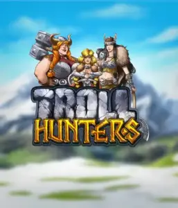 Enter the realm of "Troll Hunters," where fierce Viking warriors stand ready to take on their foes. The logo displays a pair of Vikings, male and female, armed and ready, with a frosty landscape. They emanate bravery and might, capturing the core of the game's adventurous theme.