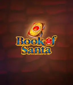 Immerse yourself in the festive spirit with Book of Santa slot by Endorphina, showcasing an ornate golden book emblazoned with Santa's iconic seal. This image captures the magic and mystery of Christmas, set against a softly glowing red background. Great for holiday season gaming, offering a delightful adventure. 